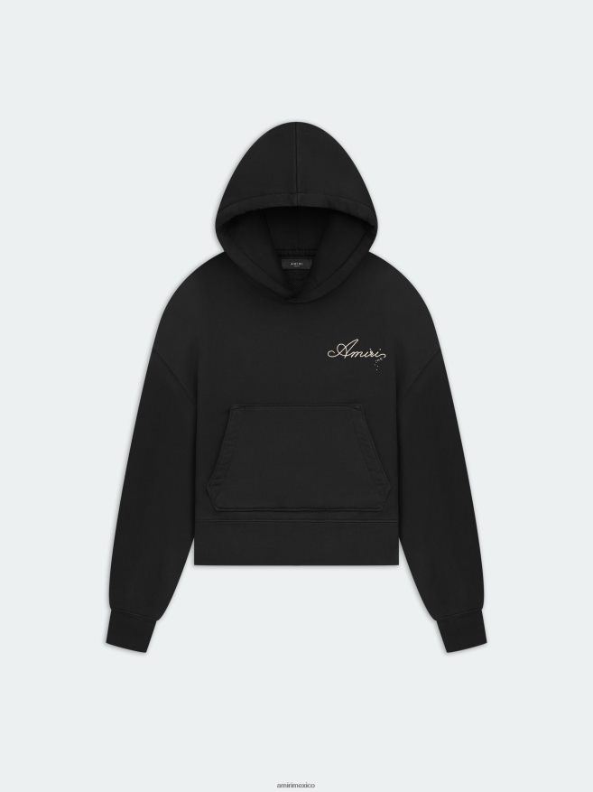 AMIRI mujer negro sudadera con capucha champán 6TLR20279