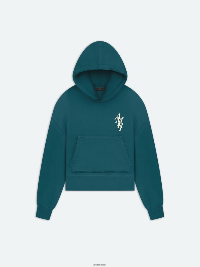 AMIRI mujer selva sudadera con capucha de pila de marca 6TLR20278