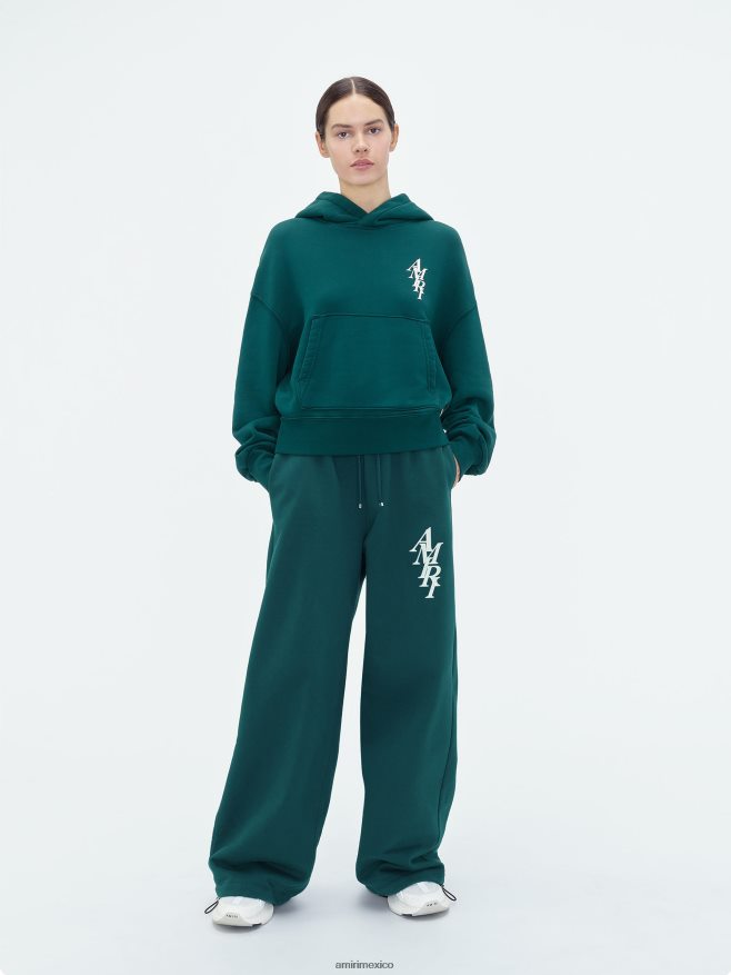 AMIRI mujer selva sudadera con capucha de pila de marca 6TLR20278