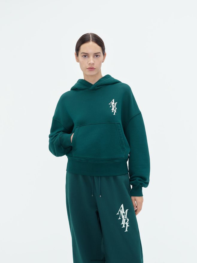 AMIRI mujer selva sudadera con capucha de pila de marca 6TLR20278