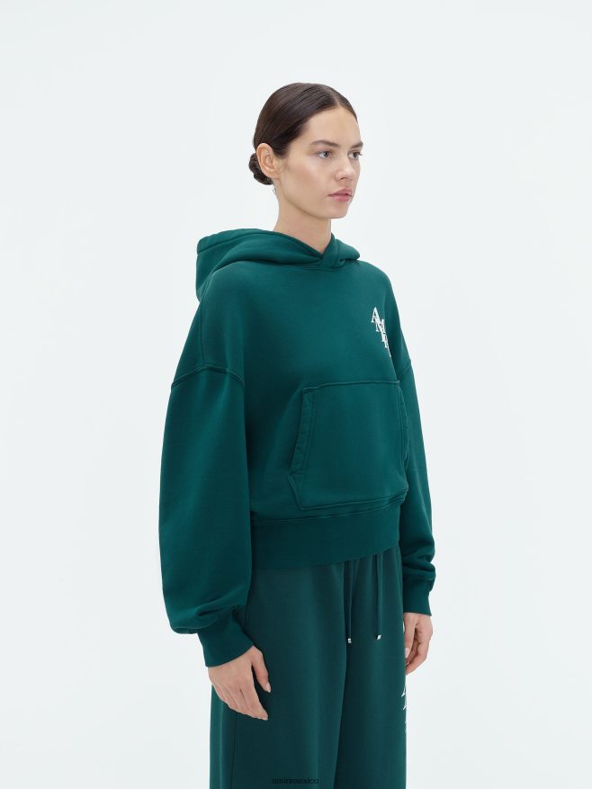 AMIRI mujer selva sudadera con capucha de pila de marca 6TLR20278