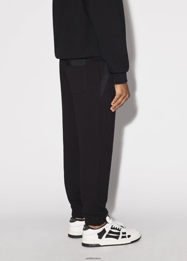 AMIRI niños negro pantalones de chándal de marca 6TLR20358