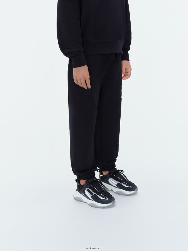 AMIRI niños negro pantalones deportivos con garabatos escalonados de la marca 6TLR20361