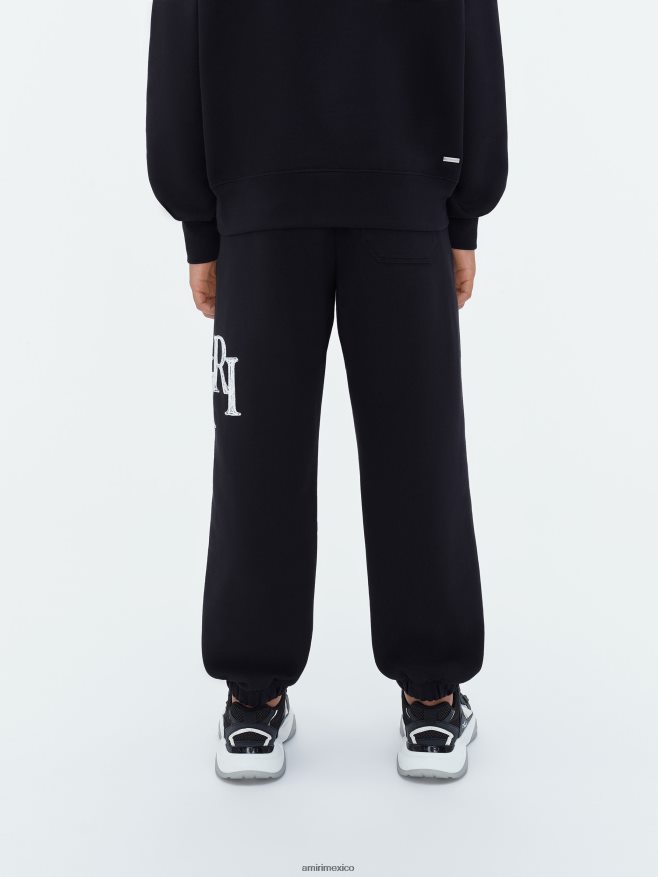 AMIRI niños negro pantalones deportivos con garabatos escalonados de la marca 6TLR20361