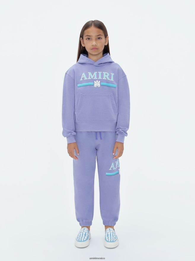 AMIRI niños violeta persa sudadera con capucha brand ma gradient bar 6TLR20352