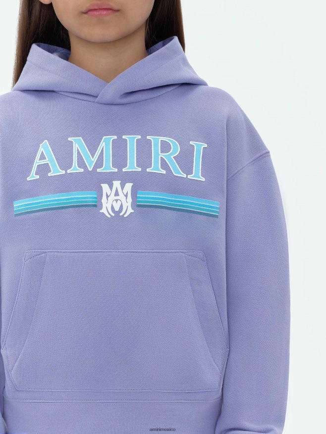 AMIRI niños violeta persa sudadera con capucha brand ma gradient bar 6TLR20352